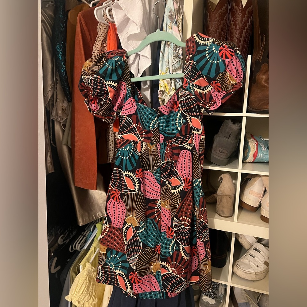 Farm Rio Shell Mix Mini Dress - Picture 4 of 5